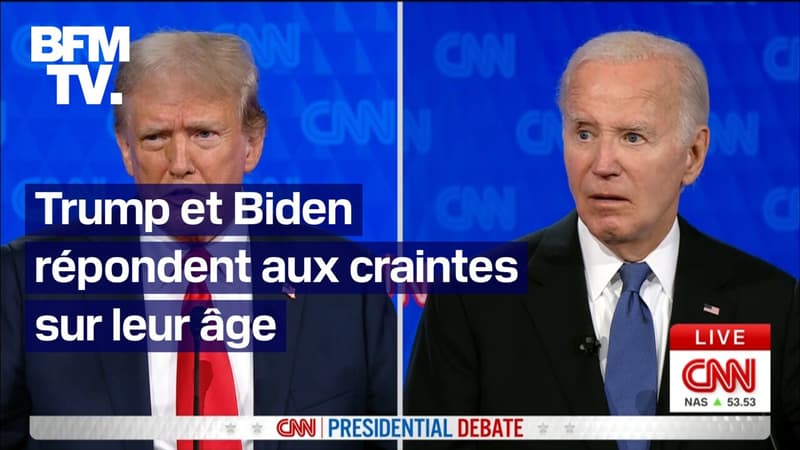 Donald Trump et Joe Biden répondent aux craintes sur leur âge lors d'un premier débat