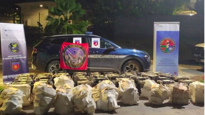 INFO BFMTV. Saint-Martin: 1,8 tonne de cocaïne saisie par la gendarmerie