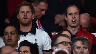 Le Prince Harry et le Prince William ont assisté ensemble au match Angleterre/Pays de Galles