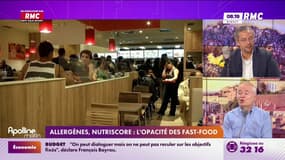 Opacité des fast-food sur les recettes: "On a à peu près 30% des burgers ou des plats principaux chez McDonald's qui sont nutriscore D. C'est 70% chez KFC", assure Olivier Andrault