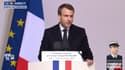 Emmanuel Macron est revenu sur le meurtre de Mireille Knoll lors de l'hommage national rendu au gendarme Arnaud Beltrame.