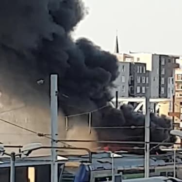 Incendie à la gare de Valenciennes - Témoins BFMTV