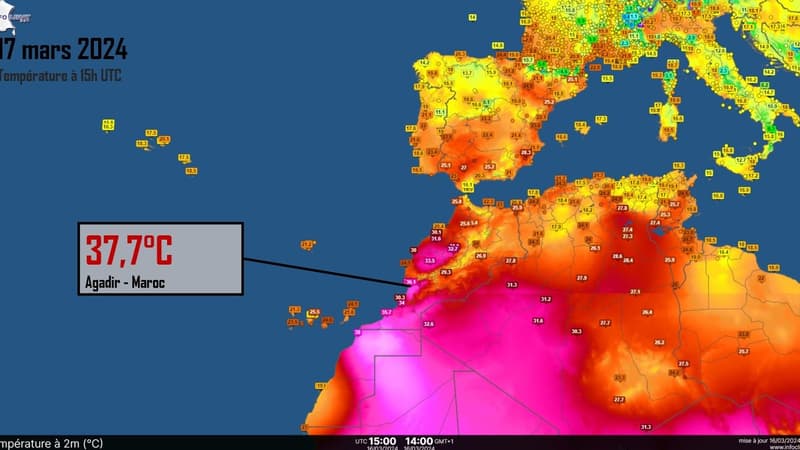 37,7°C à Agadir: le Maroc fait déjà face à des températures caniculaires