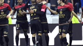 Jimmy Briand et les Guingampais ont bien fêté leur venue au Parc OL