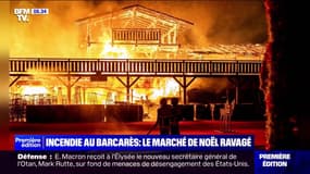 Incendie au Barcarès: les images du village de Noël calciné