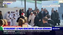 Marseille: l'arrivée du pape à Saint-Mauront pour une rencontre avec les plus démunis