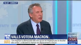 Ralliement de Valls à Macron: "C'est la rupture du Parti socialiste", selon Bayrou