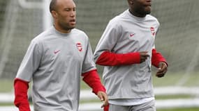 Michael Silvestre et William Gallas 