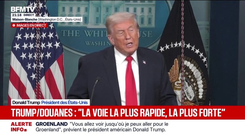 "Emmanuel [Macron] est un ami à moi, mais il n'est plus là pour très longtemps", déclare Donald Trump en conférence de presse