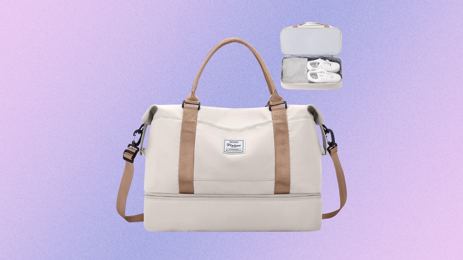 Sac de voyage week-end 21L déperlant sans roulettes - Gris - B0020