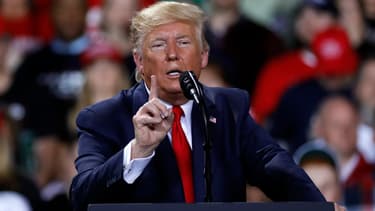 Donald Trump lors d'un meeting dans le Michigan, le 18 décembre 2019