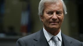 L'homme d'affaires Français Vincent Bolloré avant une audition  à l'Assemblée nationale à Paris le 13 mars 2024