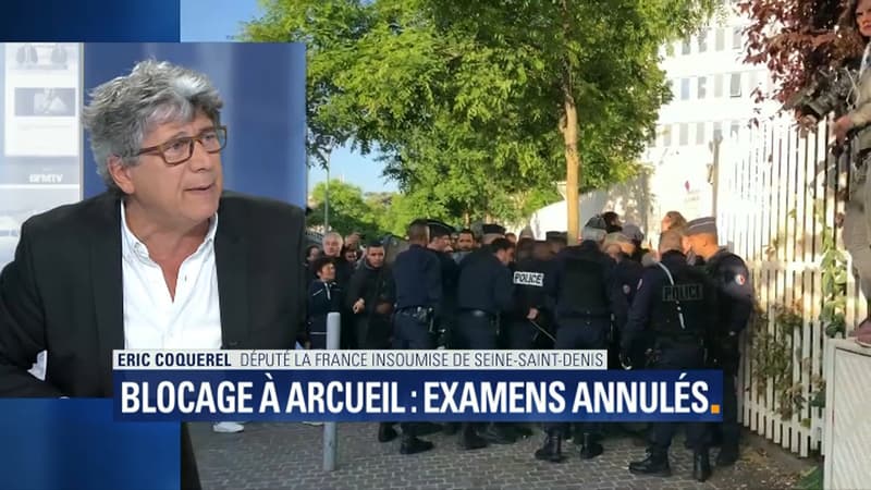 Éric Coquerel sur le plateau de BFMTV, vendredi 11 mai 2018