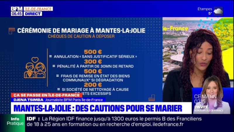 Mantes-la-Jolie: les futurs mariés doivent désormais déposer un chèque de caution à la mairie