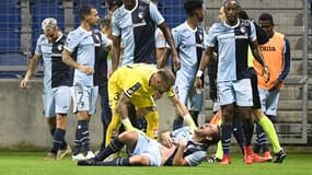 Pierre Gibaud (Le Havre) victime d'un jet de bouteille