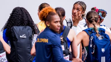 Nafissatou Thiam en pleurs aux Mondiaux d'athlétisme de Tokyo, le 20 septembre 2025