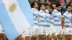 Les Pumas de l'Argentine lors d'un match contre l'Afrique du Sud en juillet 2023