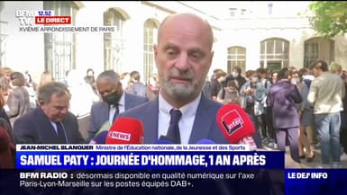 Jean-Michel Blanquer: "Les élèves savent que la liberté doit être défendue, Samuel Paty est mort pour ça"