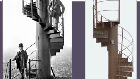 Le tronçon d'un escalier de la Tour Eiffel vendu aux enchères Le tronçon d'un escalier de la Tour Eiffel vendu aux enchères
