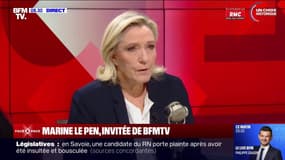 Marine Le Pen: "Il y a des propos inadmissibles (de candidats RN) qui entraineront des sanctions mais il y a des propos qui sont des maladresses"