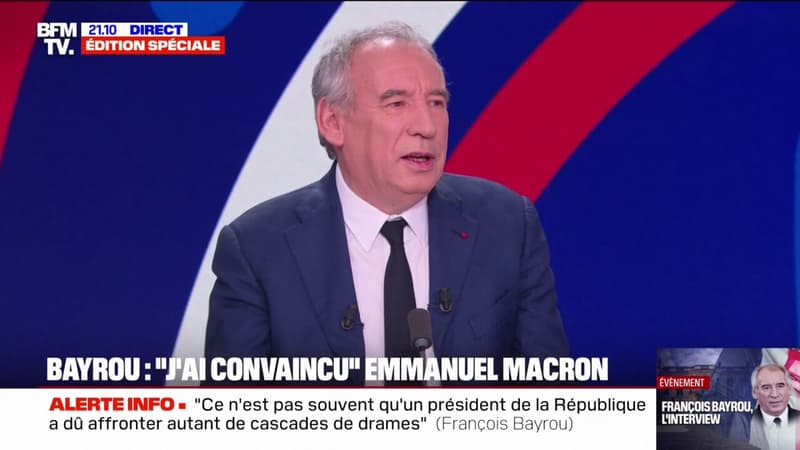 François Bayrou, Premier ministre: 