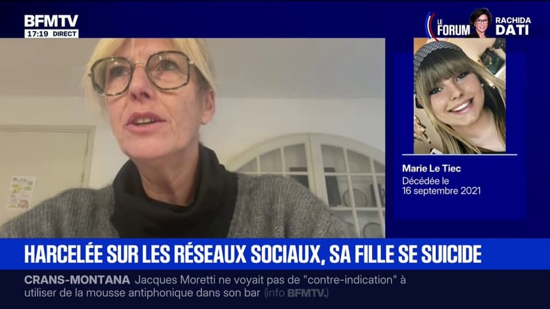 "Ma fille était harcelée par rapport à son poids": Stéphanie, mère de Marie qui s'est suicidée à 15 ans, témoigne sur BFMTV