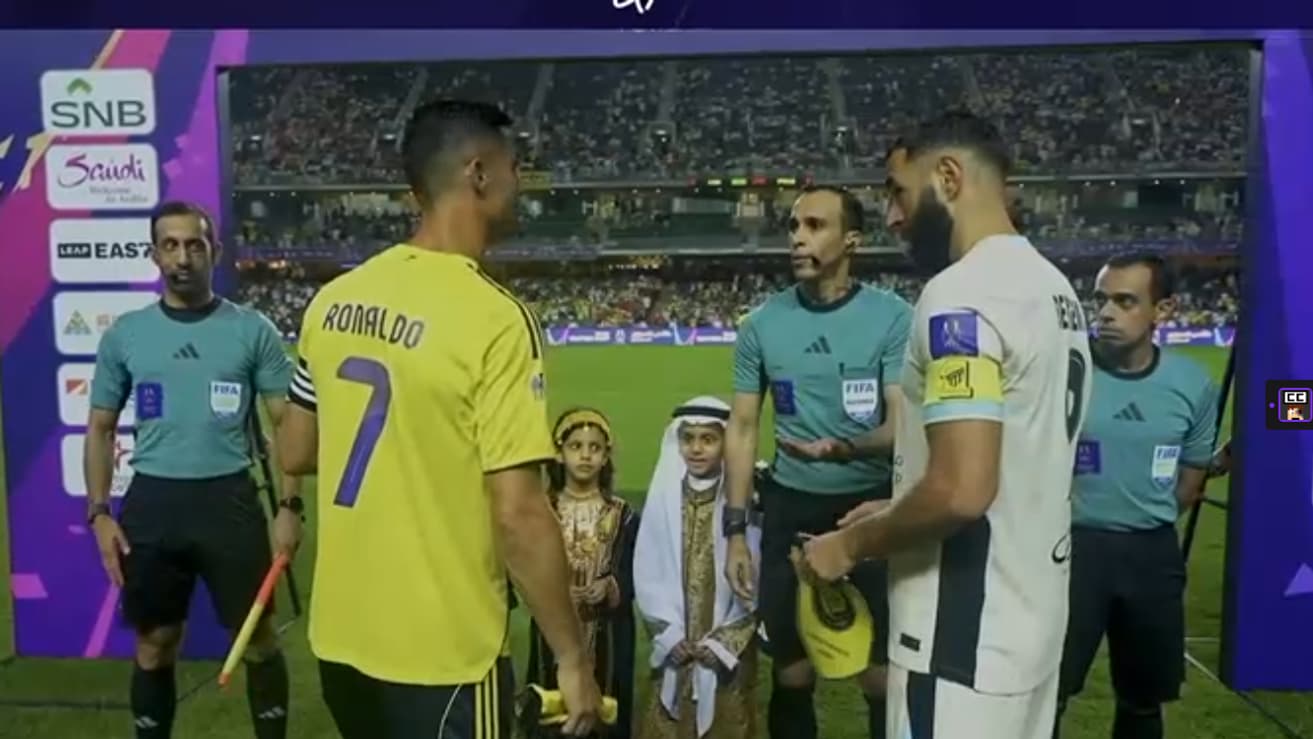 Cristiano Ronaldo et Karim Benzema le 19 août 2025. Cristiano Ronaldo et Karim Benzema le 19 août 2025.