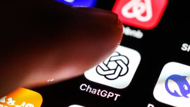 L'application ChatGPT sur un iPhone.