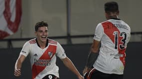 Julian Alvarez et Enzo Fernandez avec River Plate, le 17 février 2022