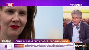 Portrait de Justine Triet qui a remporté la Palme d'Or pour son 4e film seulement