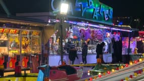 Des attractions de la Vogue d'hiver, fête foraine située dans le 2e arrondissement de Lyon (Rhône), début janvier 2024.