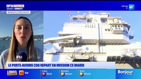 Le porte-avions cdg repart en mission ce mardi