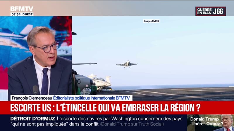 La marine américaine va escorter, à partir de ce lundi, des navires de pays tiers bloqués dans le Golfe à travers le détroit d'Ormuz