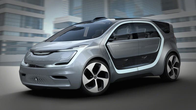 Fiat Chrysler dévoile au CES de Las Vegas le Portal, un concept de voiture autonome qui se veut cosy et pratique pour les jeunes familles.