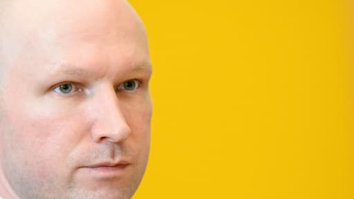L'extrémiste norvégien Anders Behring Breivik, le 15 mars 2016 à Skien en Norvège