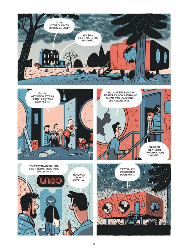 Une planche de la BD "Le Labo" de Hervé Bourhis et Lucas Varela