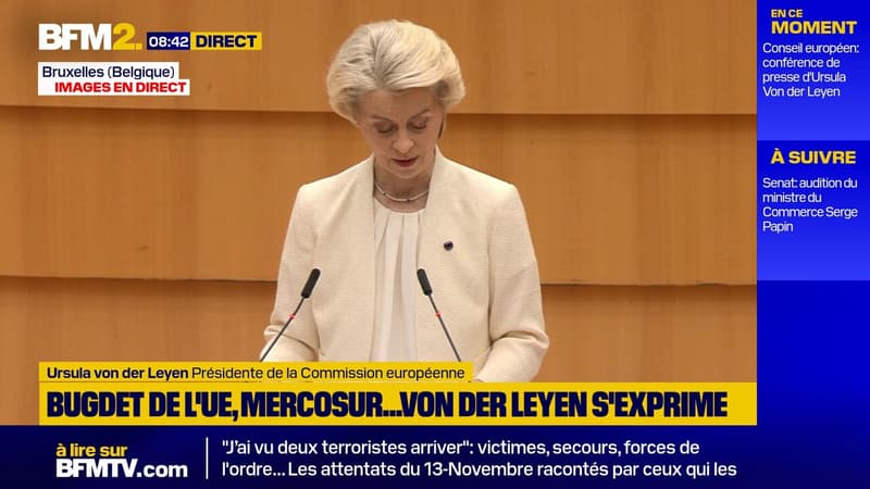 Les avoirs gelés russes représentent le moyen "le plus efficace" pour financer l'Ukraine, déclare Ursula von der Leyen