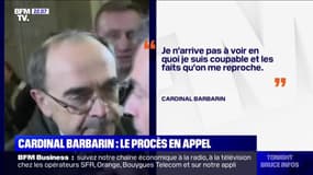 Pédophilie: en appel, le cardinal Barbarin maintient qu'il n'a pas caché les agissements du père Preynat