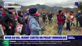 Wihr-au-Val: des habitants manifestent contre un projet immobilier