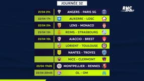 Ligue 1 : Le programme de la 32e journée et les classements