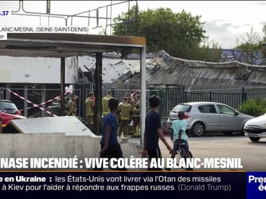Vive colère après l'incendie d'un gymnase au Blanc-Mesnil