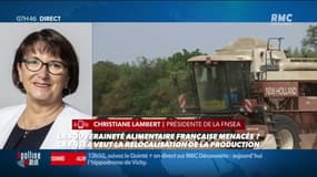  Christiane Lambert, présidente de la FNSEA lance un appel au gouvernement: "Nous attendons des actes concrets pour relocaliser la production d'alimentation"