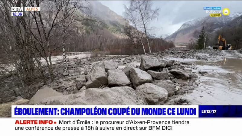 Hautes-Alpes: Champoléon coupé du monde après un éboulement