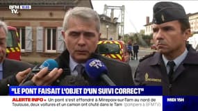 Procureur de la République de Toulouse: "Le pont a fait l'objet d'un suivi correct"