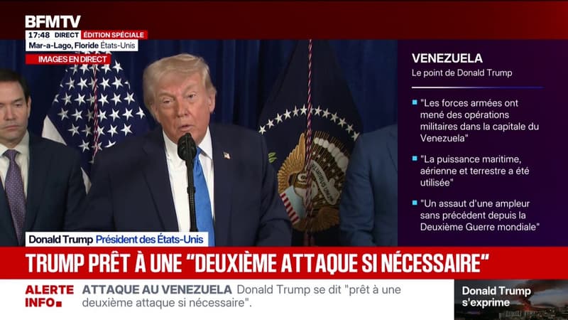 Venezuela: Donald Trump assure que Nicolás Maduro est "sur un navire qui le mènera à New-York ou Miami"