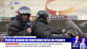 Plus de 600 km de bouchons en Île-de-France - 09/12