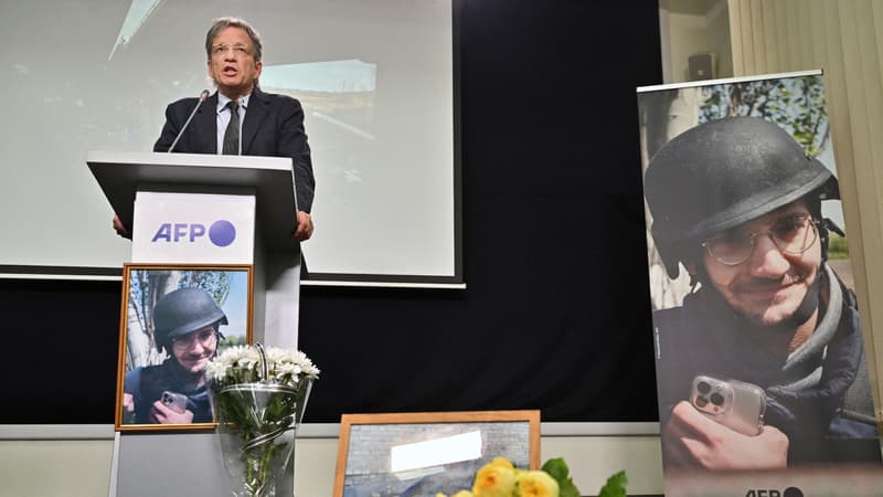 L'AFP rend hommage à Kiev à son journaliste Arman Soldin, mort en Ukraine