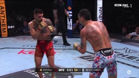 Le main event de l'UFC 308 entre Topuria et Holloway, 26 octobre 2024