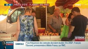 Flambée des prix des fruits d'été: "Il faut venir très tôt ou très tard au marché pour faire de bonnes affaires"