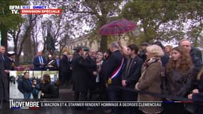 11-Novembre: "C'est important que les jeunes comprennent ce qu'il s'est passé", explique ce père présent avec son fils aux commémorations